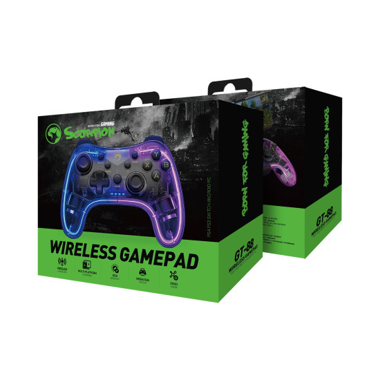 Безжичен контролер Marvo Gamepad GT-88 - PS4, Wireless, Vibration - MARVO-GT-88