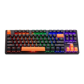 Клавиатура Marvo Gaming Mechanical keyboard 87 keys, Orange caps TKL - KG901C