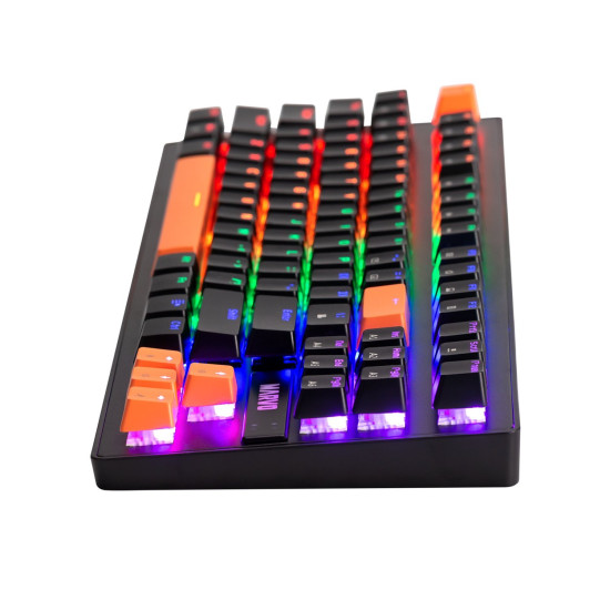 Клавиатура Marvo Gaming Mechanical keyboard 87 keys, Orange caps TKL - KG901C