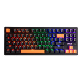 Клавиатура Marvo Gaming Mechanical keyboard 87 keys, Orange caps TKL - KG901C