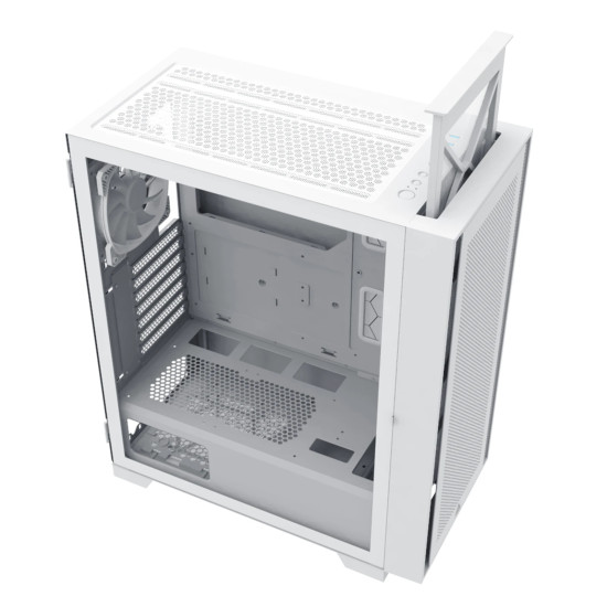 Кутия за компютър Montech AIR 1000 LITE, Mid-tower Case, TG, 3x120mm Fans, White