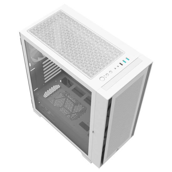 Кутия за компютър Montech AIR 1000 LITE, Mid-tower Case, TG, 3x120mm Fans, White