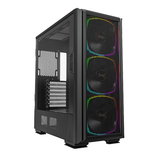 Кутия за компютър Montech SKY TWO GX, Mid-tower Case, TG, 3x140mm ARGB Fans, Black