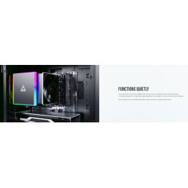 Охладител за процесор Montech METAL DT24 PREMIUM, CPU Cooler, 270W TDP, Dual Tower, ARGB, Black