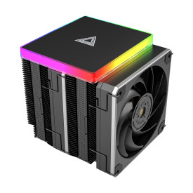 Охладител за процесор Montech METAL DT24 PREMIUM, CPU Cooler, 270W TDP, Dual Tower, ARGB, Black