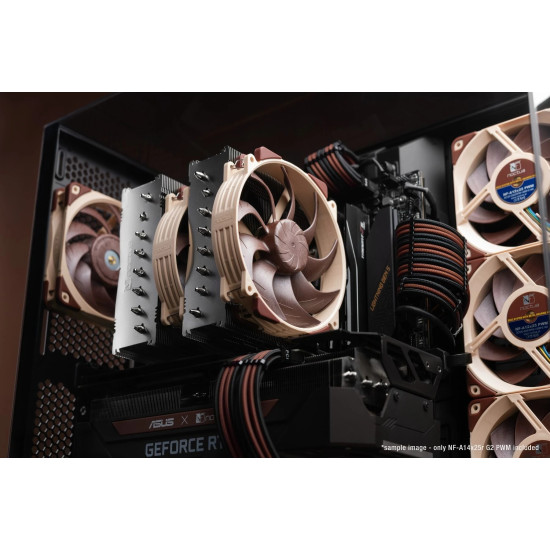 Комплект вентилатори Noctua FAN SET 2 x Fan 140mm - NF-A14x25r G2 PWM Sx2-PP