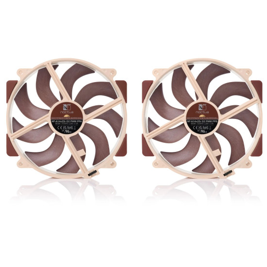 Комплект вентилатори Noctua FAN SET 2 x Fan 140mm - NF-A14x25r G2 PWM Sx2-PP
