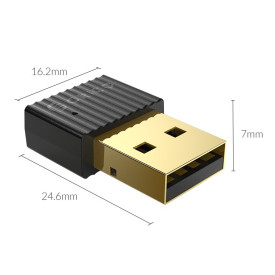 Блутут адаптер Orico Bluetooth 5.0 USB adapter, black - BTA-508-BK
