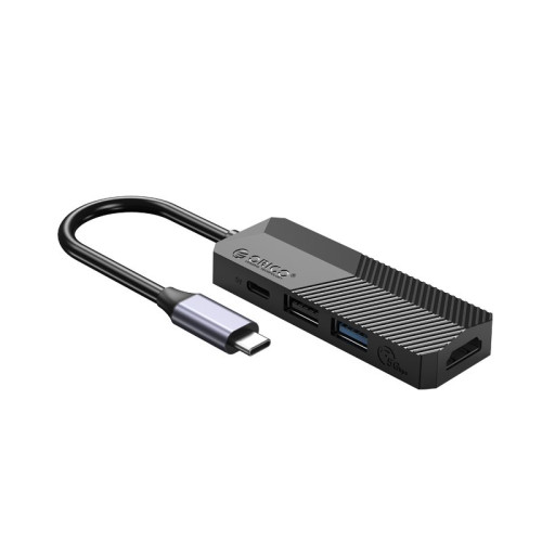 Докинг станция Orico Docking Station Type-C 4-in-1 Power Distribution 55W - MDK-4P Black - HDMI, Type-C x 1, USB3.0 x1, USB2.0 x1