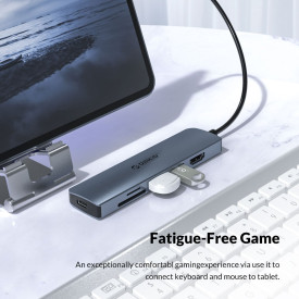 Докинг станция Orico Docking Station Type-C Power Distribution 3.0 100W - Card Reader, HDMI, Type-C x 1, USB3.0 x2 - MC-U601P