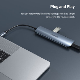 Докинг станция Orico Docking Station Type-C Power Distribution 3.0 100W - Card Reader, HDMI, Type-C x 1, USB3.0 x2 - MC-U601P