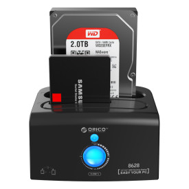 Докинг станция Orico Storage - HDD/SSD Dock - 2 BAY Clone eSATA/USB3.0 - 8628SUS3-C