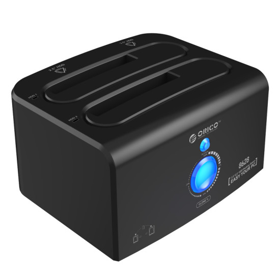 Докинг станция Orico Storage - HDD/SSD Dock - 2 BAY Clone eSATA/USB3.0 - 8628SUS3-C