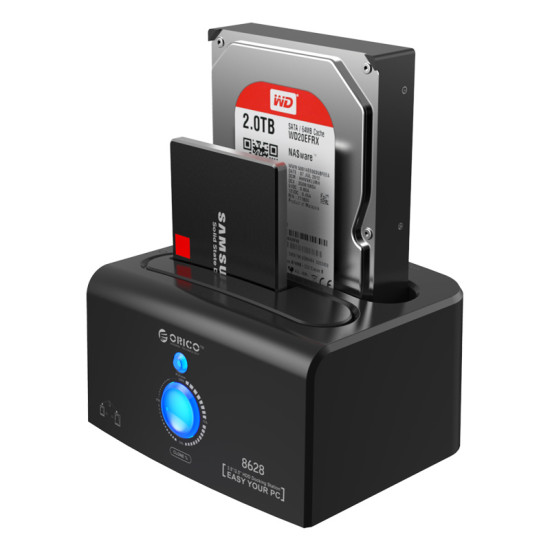 Докинг станция Orico Storage - HDD/SSD Dock - 2 BAY Clone eSATA/USB3.0 - 8628SUS3-C