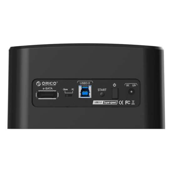 Докинг станция Orico Storage - HDD/SSD Dock - 2 BAY Clone eSATA/USB3.0 - 8628SUS3-C