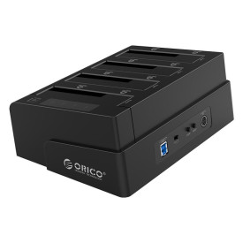 Докинг станция Orico Storage - HDD/SSD Dock/Duplicator - 4x 2.5 and 3.5 inch USB3.0, black - 6648US3-C