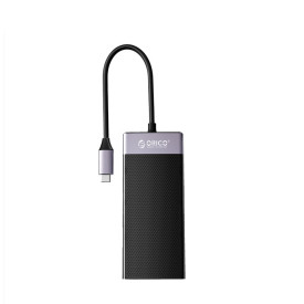 Докинг станция Orico Type-C Docking Station Power Distribution 3.0 87W - HDMI, Type-C x 1, USB3.0 x 1, USB 2.0 x 2, LAN, SD, VGA, Audio - MDK-10P-BK