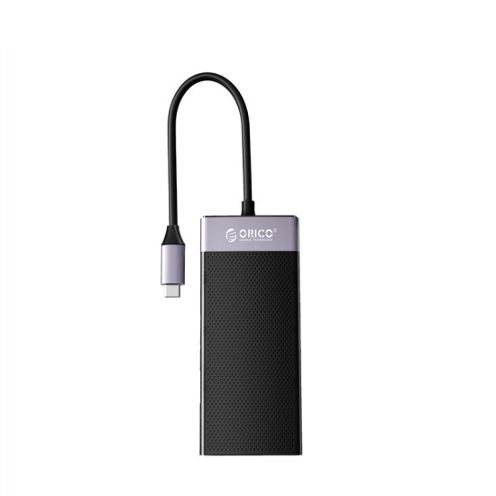 Докинг станция Orico Type-C Docking Station Power Distribution 3.0 87W - HDMI, Type-C x 1, USB3.0 x 1, USB 2.0 x 2, LAN, SD, VGA, Audio - MDK-10P-BK
