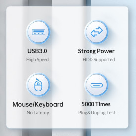 USB хъб Orico HUB USB3.1 Type-C 4 port - 4 x USB3.0 Black - PW4U-C3-015-BK