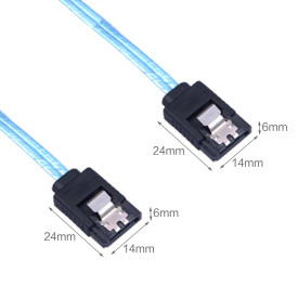 SATA кабел Orico Cable SATA3 60cm /w Lock - CPD-7P6G-BC60