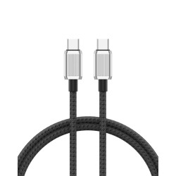 USB кабел Orico USB C-to-C PD 100W Charging 1.0m Black - GQZ100-10-BK