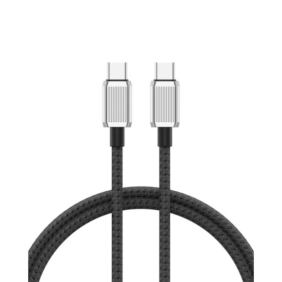 USB кабел Orico USB C-to-C PD 100W Charging 1.0m Black - GQZ100-10-BK