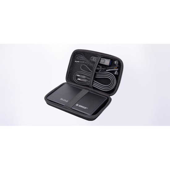 Калъф за външен диск Orico Portable Storage Bag - 2.5" Black - PHD-25-BK