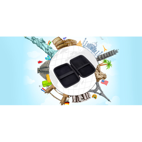 Калъф за външен диск Orico Portable Storage Bag - 2.5" Black - PHD-25-BK