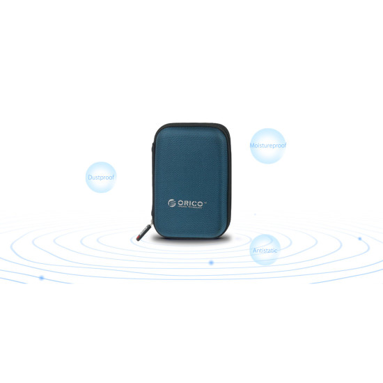 Калъф за външен диск Orico Portable Storage Bag - 2.5" Black - PHD-25-BK