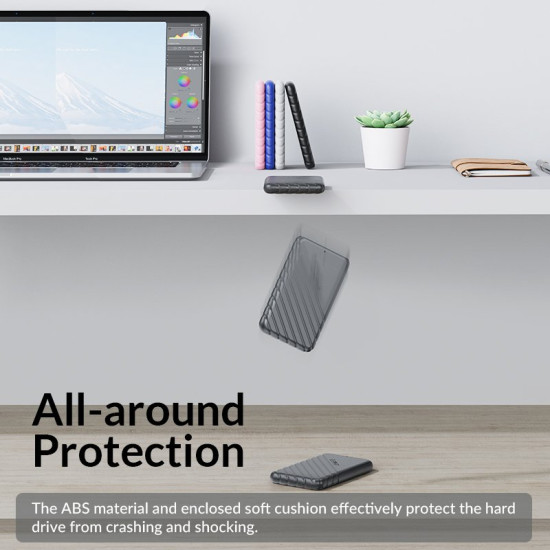 Външна кутия за диск Orico Storage - Case - 2.5 inch USB3.0 - 25PW1-U3-BK