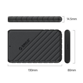 Външна кутия за диск Orico Storage - Case - 2.5 inch USB3.0 - 25PW1-U3-BK