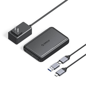 Външна кутия за диск Orico Storage - Case - 3.5 inch USB-C black - DDL35-C3-EU-BK