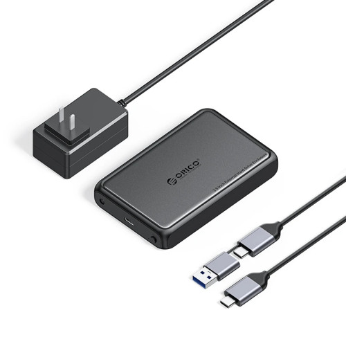Външна кутия за диск Orico Storage - Case - 3.5 inch USB-C black - DDL35-C3-EU-BK