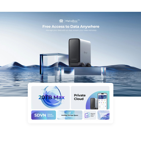NAS устройство Orico Personal Cloud Storage MetaBox - CD3520-EU-GY
