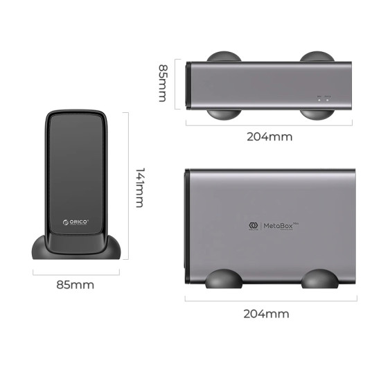 NAS устройство Orico Personal Cloud Storage MetaBox - CD3520-EU-GY
