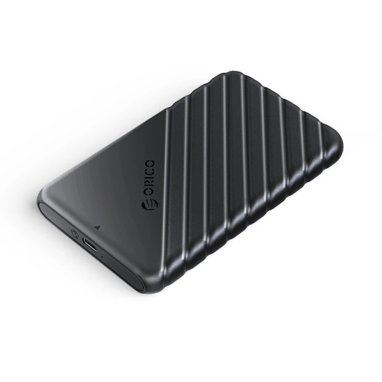 Външна кутия за диск Orico Storage - Case - 2.5 inch USB-C Black - 25PW1C-C3-BK
