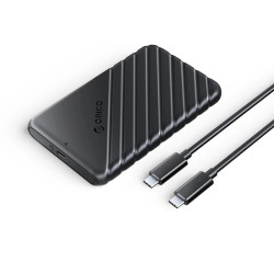 Външна кутия за диск Orico Storage - Case - 2.5 inch USB-C Black - 25PW1C-C3-BK