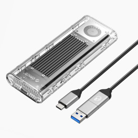 Външна кутия за диск Orico Storage - Case - M.2 NVMe M key - 40Gbps, USB-A/USB-C - TCM2-U4-BK-BP