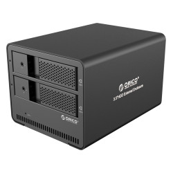 Външна кутия за два диска Orico Storage - Case - Dual Bay 3.5" Aluminium Black - 9528U3