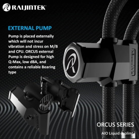 Водно охлаждане Raijintek Water Cooling - ORCUS 120 RBW