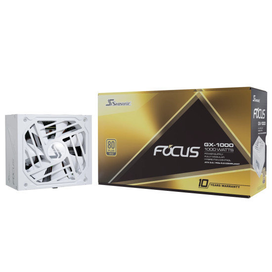 Захранване Seasonic PSU ATX 3.0 1000W Gold - FOCUS GX-1000 White - SSR-1000FX3-W