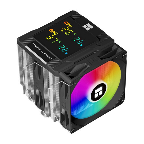 Охладител за процесор Thermalright CPU Cooler Peerless Assassin 120 Digital A-RGB Black - Dual-Tower - LGA1851/AM5