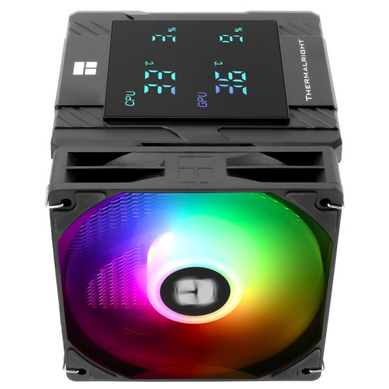 Охладител за процесор Thermalright CPU Cooler Peerless Assassin 120 Digital A-RGB Black - Dual-Tower - LGA1851/AM5