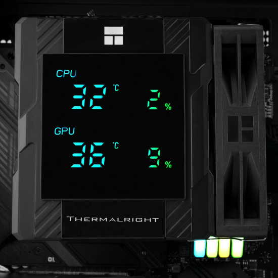 Охладител за процесор Thermalright CPU Cooler Peerless Assassin 120 Digital Black - Dual-Tower - LGA1851/AM5