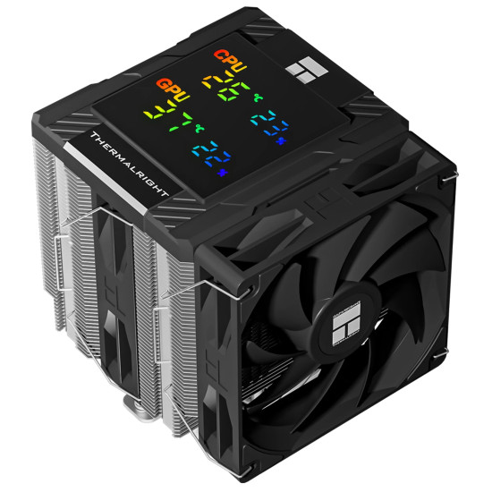 Охладител за процесор Thermalright CPU Cooler Peerless Assassin 120 Digital Black - Dual-Tower - LGA1851/AM5
