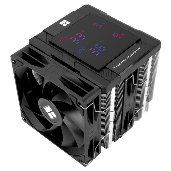 Охладител за процесор Thermalright CPU Cooler Peerless Assassin 120 Digital Black - Dual-Tower - LGA1851/AM5