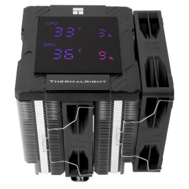 Охладител за процесор Thermalright CPU Cooler Peerless Assassin 120 Digital Black - Dual-Tower - LGA1851/AM5