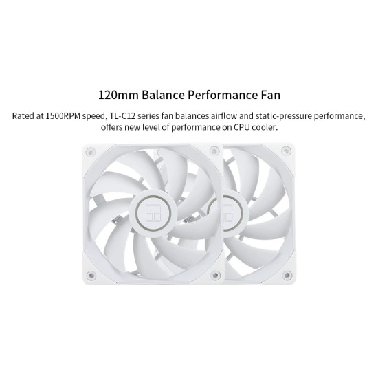 Охладител за процесор Thermalright CPU Cooler Peerless Assassin 120 White - Dual-Tower - LGA1851/LGA1700/AM5