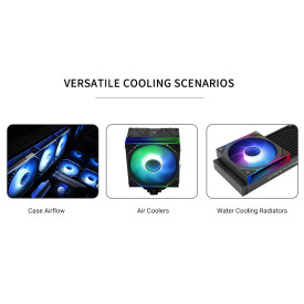 Вентилатор Thermalright Fan 120mm - TL-M12-S - Infinity Mirror aRGB Lighting, Black