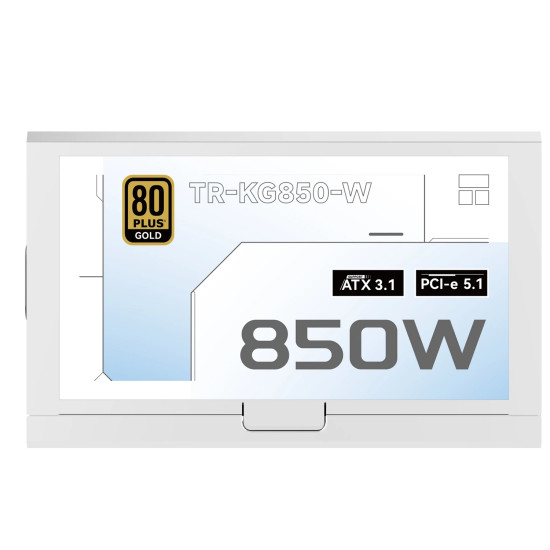 Захранване Thermalright PSU ATX 3.1 850W Gold, Full Modular - TR-KG850-W White